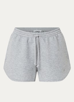 SAMSØE SAMSØE Dames Saalice high waist straight fit korte joggingsbroek in de kleur Grijsmele, maat: XS