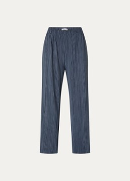 SAMSØE SAMSØE Dames Uma high waist straight fit broek met steekzakken in de kleur Blauwgrijs, maat: XS