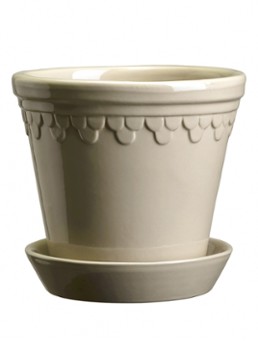 Bergs Potter Københavner bloempot voor binnen en buiten Ø10 cm Donkerbeige - Deal