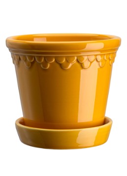 Bergs Potter Københavner bloempot voor binnen Ø 18 cm Geel - Deal