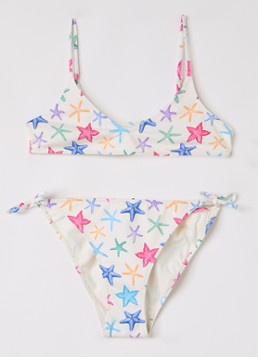 MC2 Saint Barth Meisjes Paloma bikiniset met print in de kleur Gebroken wit, maat: 116