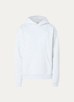 Obey Heren Intercontinental hoodie met logo- en backprint in de kleur Grijsmele, maat: XL