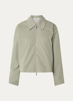 OLAF Dames Jack met logo en steekzakken in de kleur Khaki, maat: S