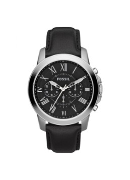 Fossil Heren Horloge Grant FS4812 in de kleur Zilver