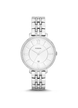 Fossil Dames Jacqueline horloge ES3545 in de kleur Zilver