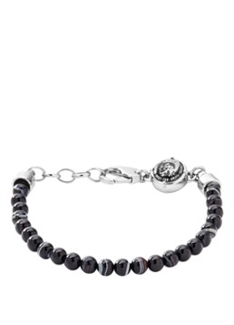 Diesel Heren Kralenarmband DX0848040 in de kleur Zwart
