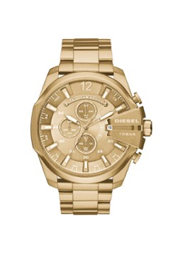 Diesel Heren Horloge Mega Chief goud DZ4360 in de kleur Goud