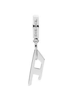 Diesel Dames Oorring met hanger DX1336040 in de kleur Zilver