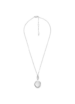 Fossil Dames Ketting met kristal JF04427040 in de kleur Zilver