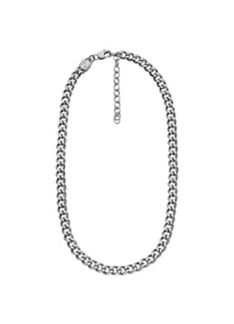 Fossil Heren Schakelketting JF04614040 in de kleur Zilver