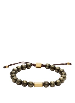 Fossil Heren Kralenarmband JF04820710 in de kleur Goud