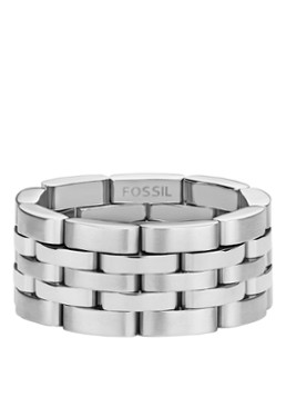 Fossil Heren Arden ring JF04826040 in de kleur Zilver