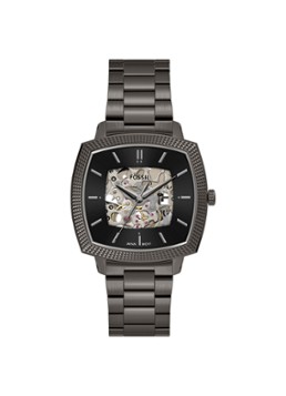 Fossil Dames Nick Jonas x Machine Luxe horloge LE1219 - Limited Edition in de kleur Antraciet