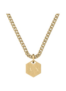 Armani Heren Classic ketting AXG0185710 in de kleur Goud