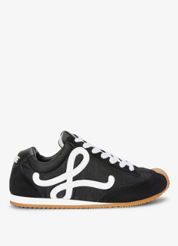 LOEWE Dames Ballet Runner 2.0 sneaker met kalfsleren details in de kleur Zwart