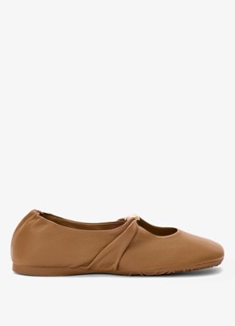 LOEWE Dames Pebble Soft ballerina van lamsleer in de kleur Bruin