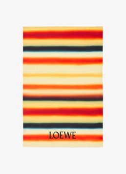 LOEWE Dames Pareo met logoprint 160 x 120 cm in de kleur Oranje