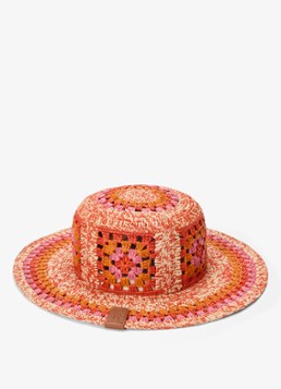 LOEWE Dames Fisherman hoed van raffia in de kleur Oranje