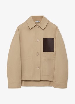 LOEWE Dames Jack met opgestikte zakken in de kleur Beige