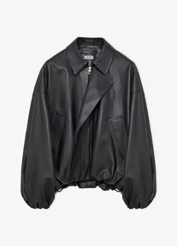 LOEWE Dames Jack van kalfsleer met steekzakken in de kleur Zwart