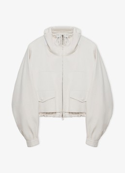 LOEWE Dames Jack in zijdeblend in de kleur Gebroken wit
