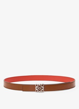LOEWE Dames Reversible riem van kalfsleer in de kleur Bruin