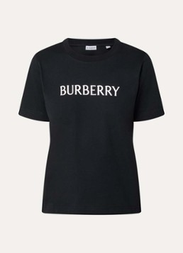 Burberry Dames Frankie T-shirt met logoprint in de kleur Zwart, maat: XS