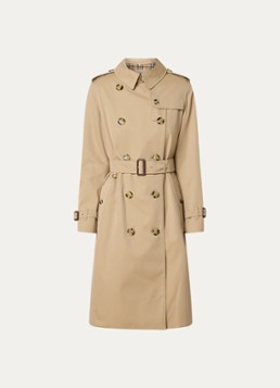 Burberry Dames Kensington trenchcoat met ceintuur in de kleur Beige, maat: M