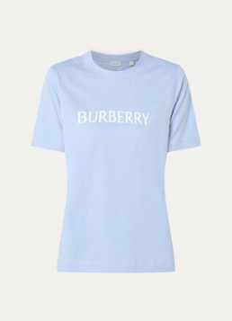 Burberry Dames Frankie T-shirt met logo in de kleur Lavendel, maat: L