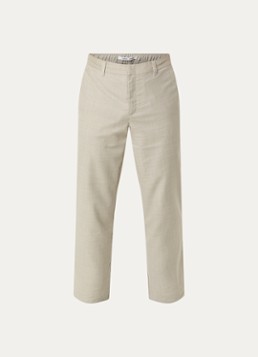 SAMSØE SAMSØE Heren Noah straight fit pantalon in wolblend met steekzakken in de kleur Grijs, maat: M