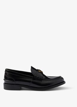 Prada Dames Loafer van kalfsleer in de kleur Zwart