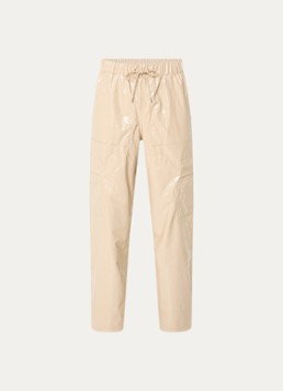 Rains Heren Wide fit cargobroek met steekzakken in de kleur Beige, maat: L