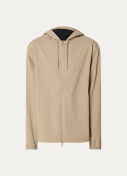 Rains Heren Suva softshell jack met capuchon in de kleur Beige, maat: XL