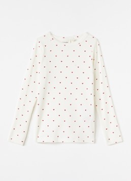 Lil 'Atelier Meisjes NMFGago longsleeve met print in de kleur Gebroken wit, maat: 110