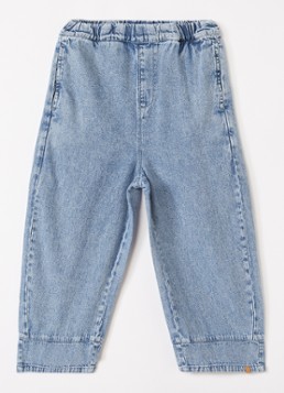 Lil 'Atelier Meisjes NMFTaya jeans loose fit jeans met medium wassing in de kleur Indigo, maat: 110
