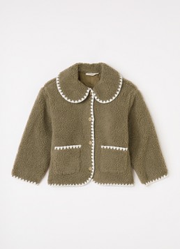 Lil 'Atelier Meisjes NMFLajo jack van teddy in de kleur Zand, maat: 122/128