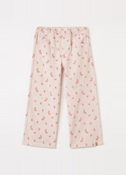 Lil 'Atelier Meisjes NMFNelly wide fit broek van corduroy in de kleur Violet, maat: 98