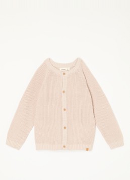 Lil 'Atelier Meisjes NBFEmlen grofgebreid vest van katoen in de kleur Lichtroze, maat: 122/128
