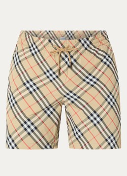 Burberry Heren Seb zwemshorts met ruitdessin in de kleur Beige, maat: XL