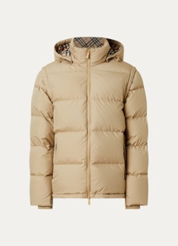 Burberry Heren Bideford puffer jack met donsvulling in de kleur Khaki, maat: S