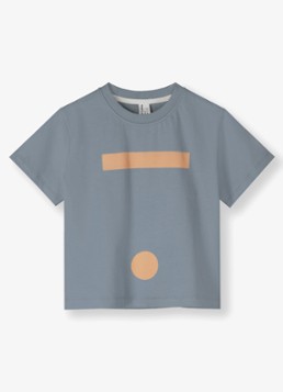 Gray Label Jongens T-shirt met print in de kleur Staalblauw