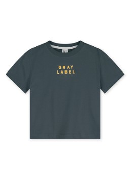 Gray Label T-shirt met logo in de kleur Blauwgrijs
