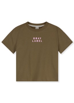 Gray Label T-shirt met logo in de kleur Bruin