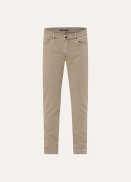Boggi Milano Heren Claude slim fit jeans met gekleurde wassing in de kleur Beige