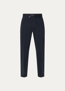 Boggi Milano Heren Straight fit chino met steekzakken in de kleur Donkerblauw