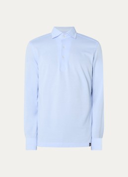 Boggi Milano Heren Regular fit overhemd met stretch in de kleur Lichtblauw