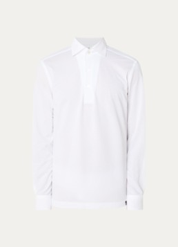 Boggi Milano Heren Regular fit overhemd met stretch in de kleur Wit