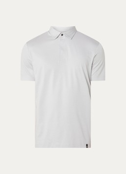 Boggi Milano Heren Regular fit polo met stretch in de kleur Lichtgrijs