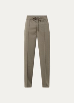 Boggi Milano Heren Loose fit pantalon met steekzakken in de kleur Olijfgroen