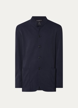 Boggi Milano Heren Regular fit colbert met opgestikte zakken in de kleur Donkerblauw